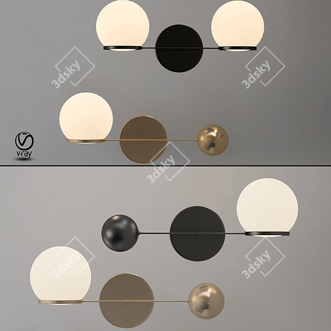 Illumit LED Single Sconce 3D model image 1