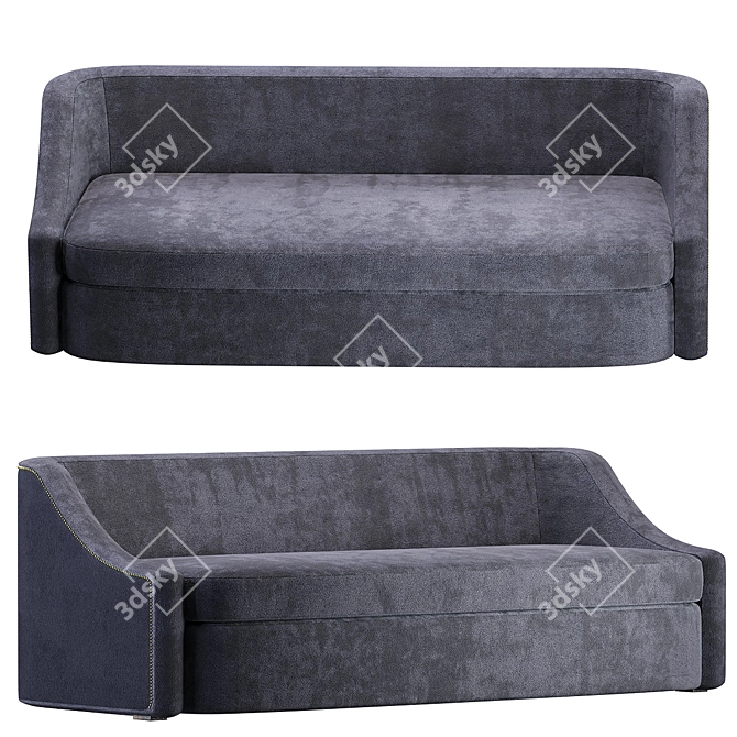 Elegant Eduarda Sofa: Contemporary Comfort 3D model image 1