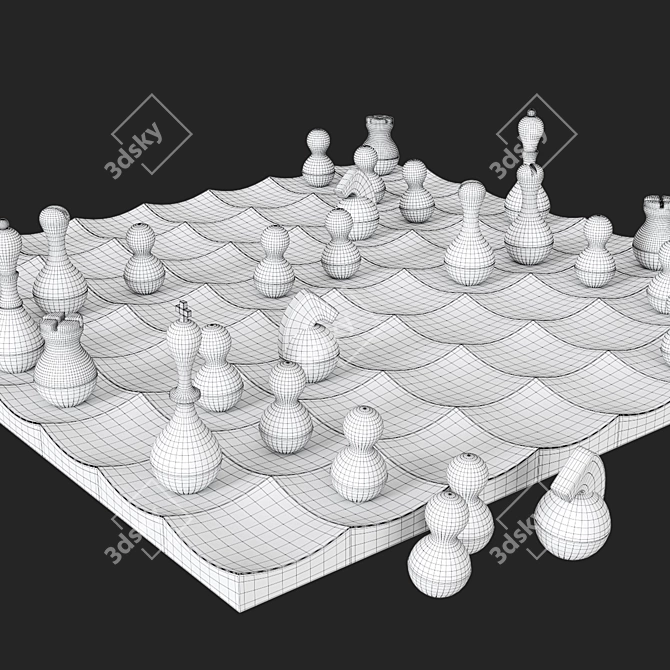 Wobbly Chess Battles 3D model image 2