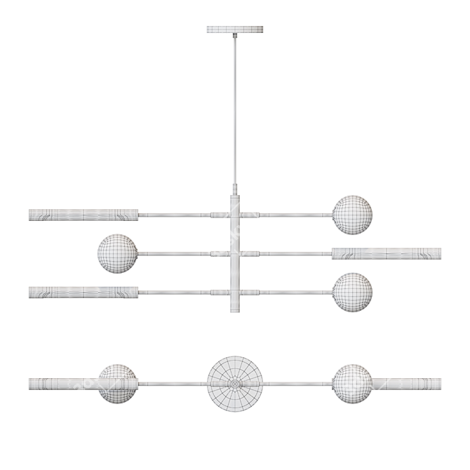 Minimalist Scandinavian Style Lamp: Lampatron RUNNA 3D model image 3