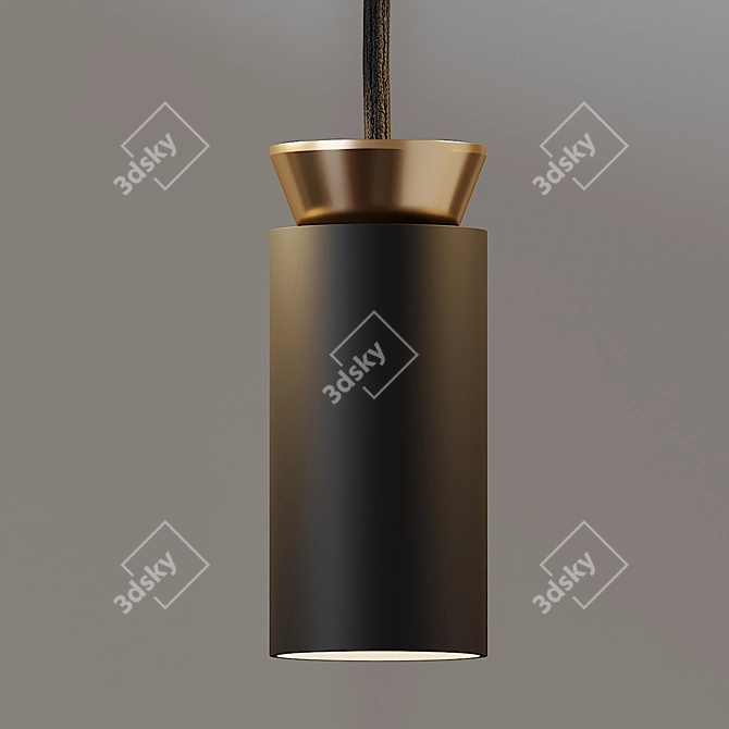 Elegant Triana Suspension Light 3D model image 2