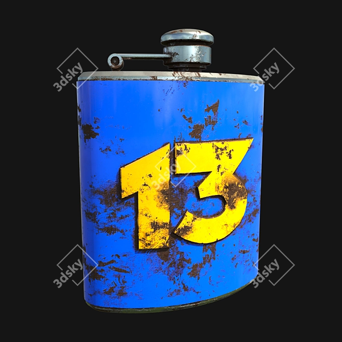 Versatile Liquid Storage Flask 3D model image 1