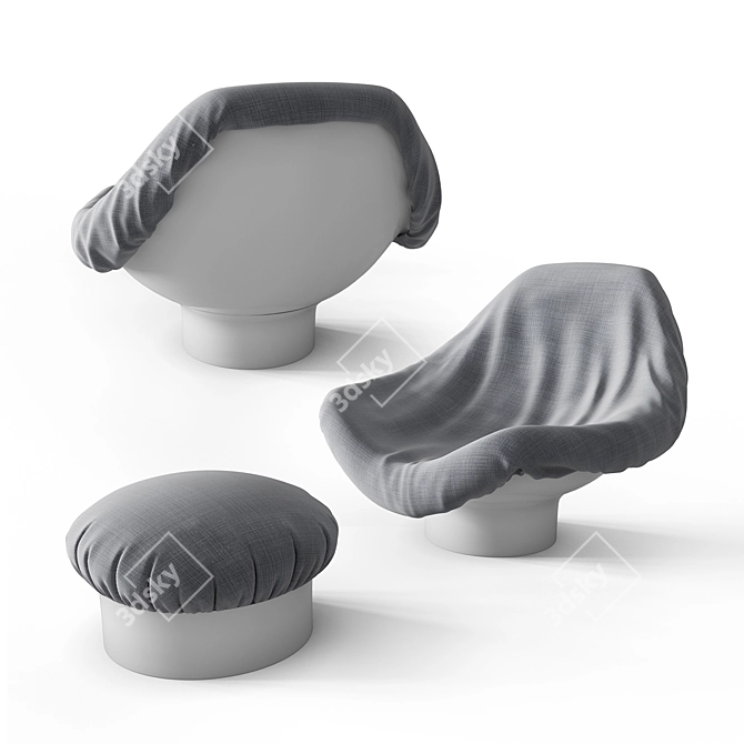 Elegant Rodica Armchair: Stylish Comfort 3D model image 1