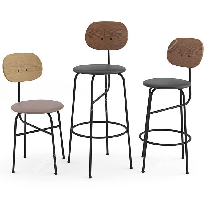 Elevate Your Seating: Afteroom Chairs Plus Collection 3D model image 1