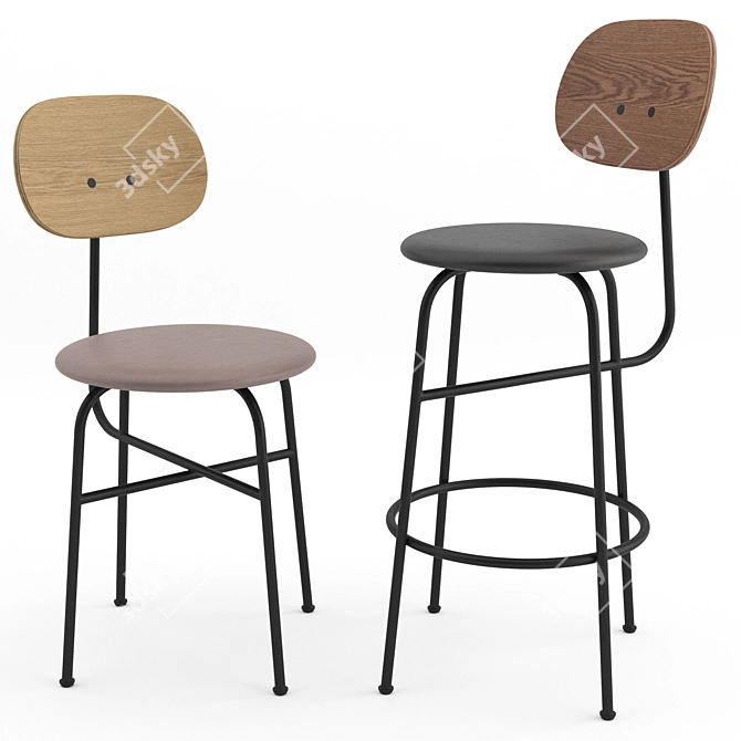 Elevate Your Seating: Afteroom Chairs Plus Collection 3D model image 2