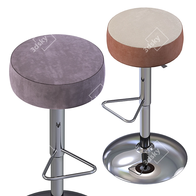 Elegant KAT Stool by Kastel 3D model image 1