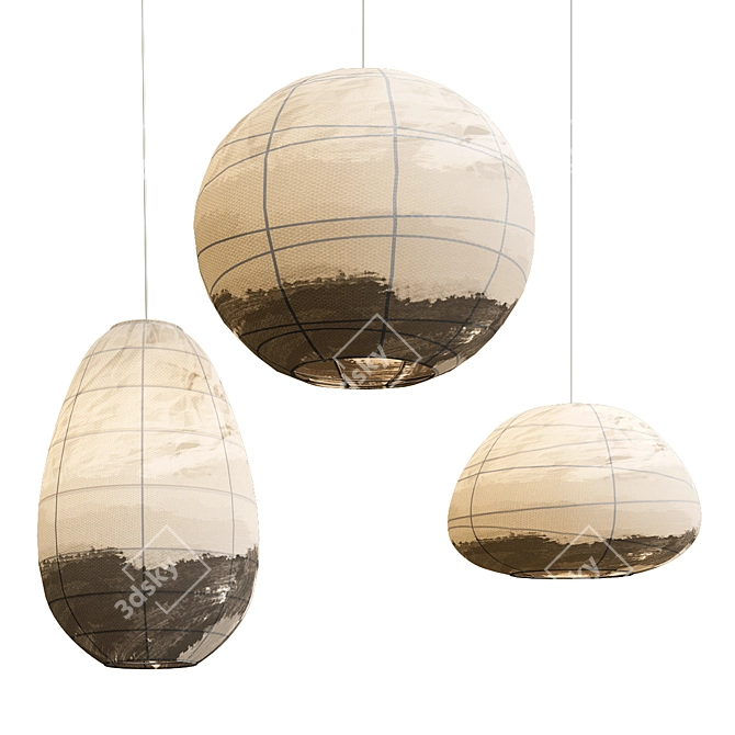 Elegant Ikea Regolit Pendant 3D model image 1