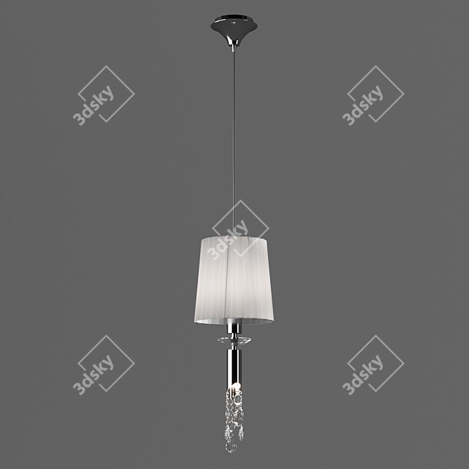 Tiffany Organza Chandelier - 3861 OM 3D model image 1