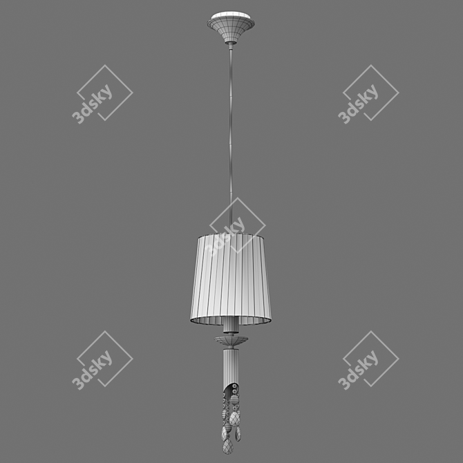 Tiffany Organza Chandelier - 3861 OM 3D model image 2