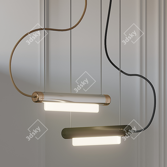 Tyson Pipeline Pendant Light 3D model image 1