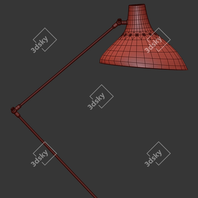 Charlton Floor Lamp: Stylish Illumination 3D model image 2