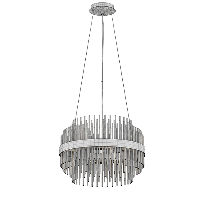 Odeon Light IDA 4639/8: Elegant Gold Chandelier 3D model image 2