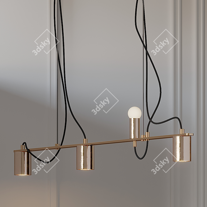 Tyson Modula 1500mm Totem Pendant Light 3D model image 1