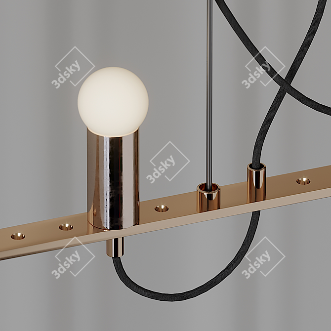 Tyson Modula 1500mm Totem Pendant Light 3D model image 3