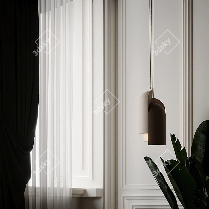 Elegant Ireland Pendant Light 3D model image 3