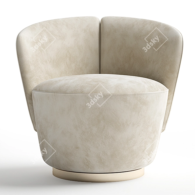 Elegant Yvonne Alberta Chair 3D model image 2