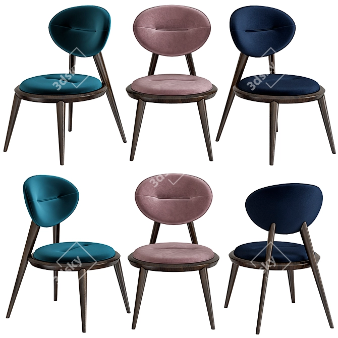 Elegant Italian Upholstered Furniture 3D model image 1