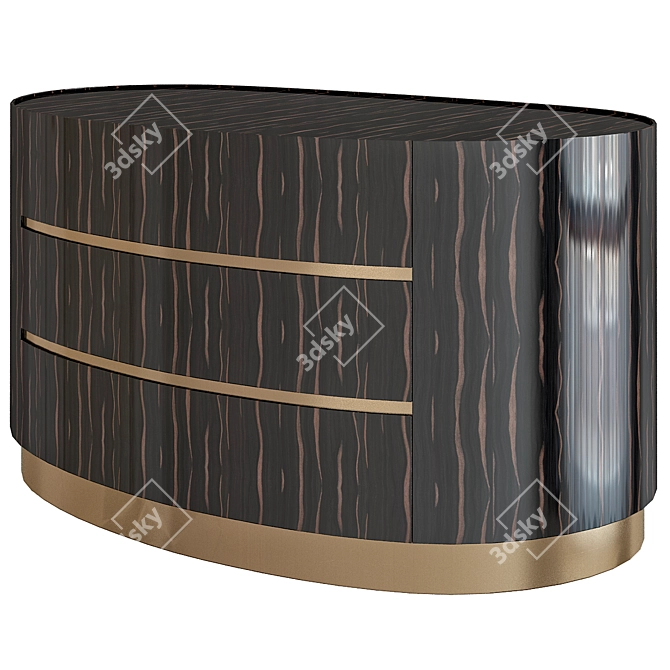 Elegant Cantori MIRTO Bed 3D model image 1