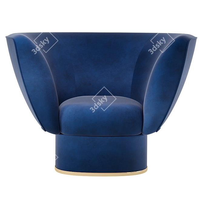 Sicis TULIPA Armchair: Elegant and Modern 3D model image 2