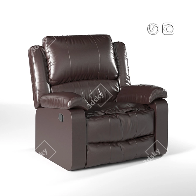 Ultimate Comfort Reclining Chair | Relax & Unwind 3D model image 1