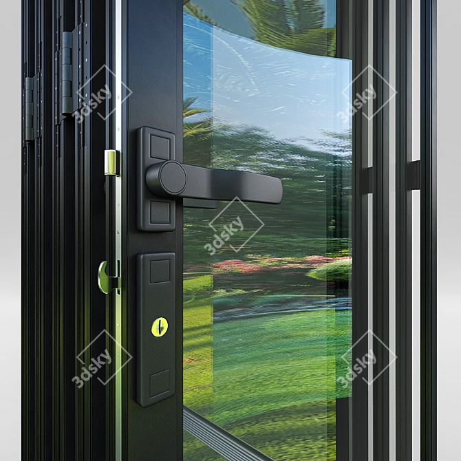 Sleek Bi-Fold Door Solution 3D model image 3