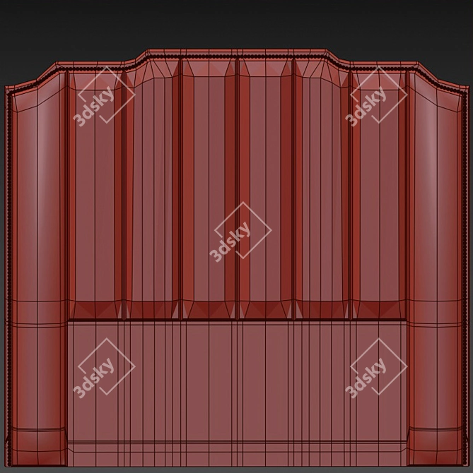 Elegant Rita Headboard: Luxurious Andrew Martin Design 3D model image 3