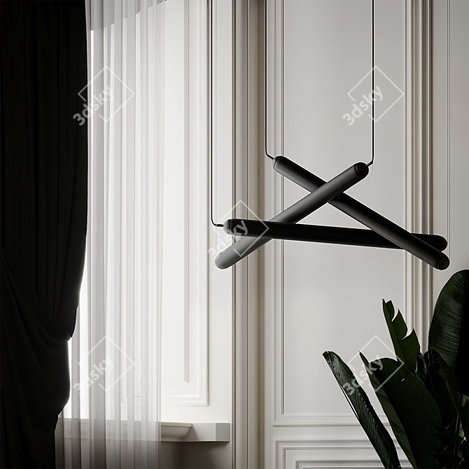 Elegant Eclectic Pendant Lights by Brokis 3D model image 4