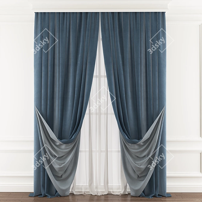 Versatile Curtain Solution 3D model image 1