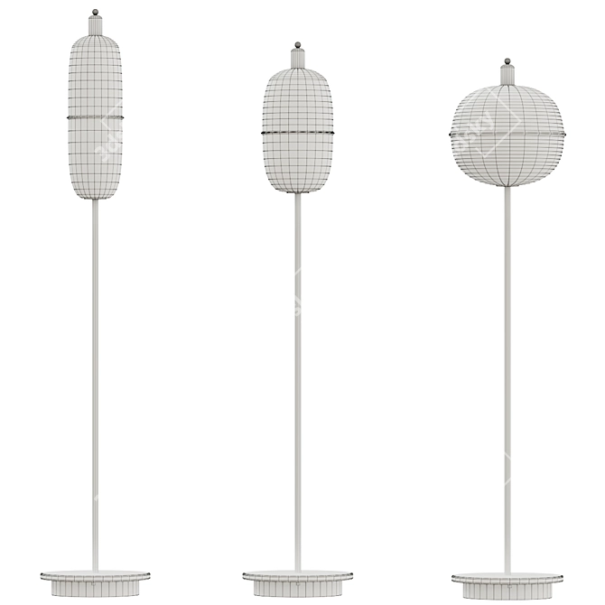 Moirai Floor Lamp: Elegant Versatility 3D model image 3