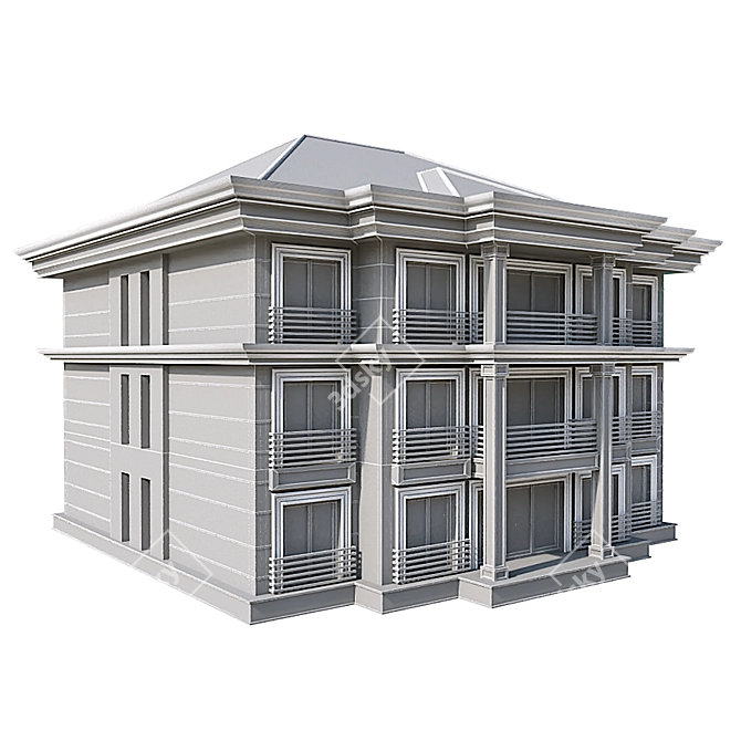 Modern Residence 3D Architecture Model 3D model image 3