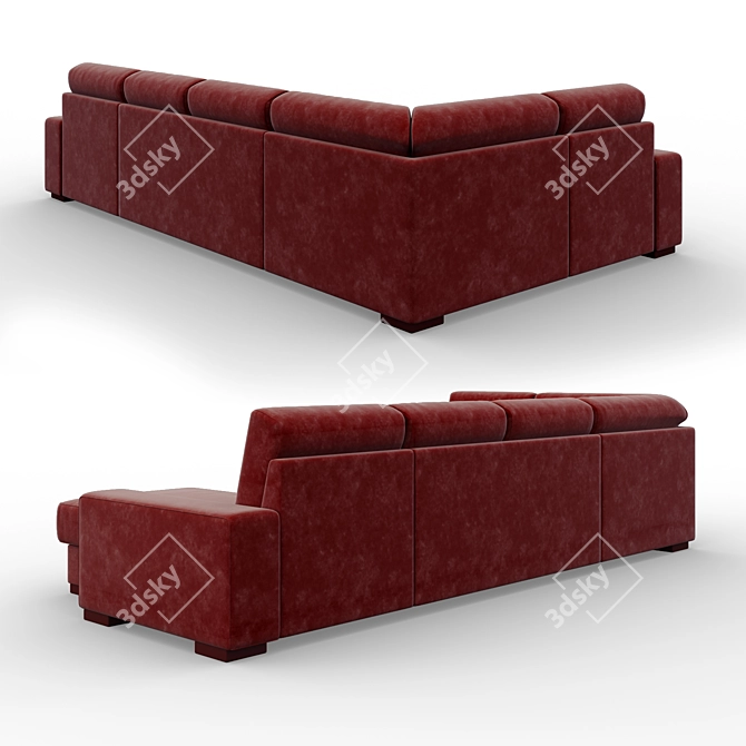 Modern Manchester Sofa: Versatile Comfort and Style 3D model image 2