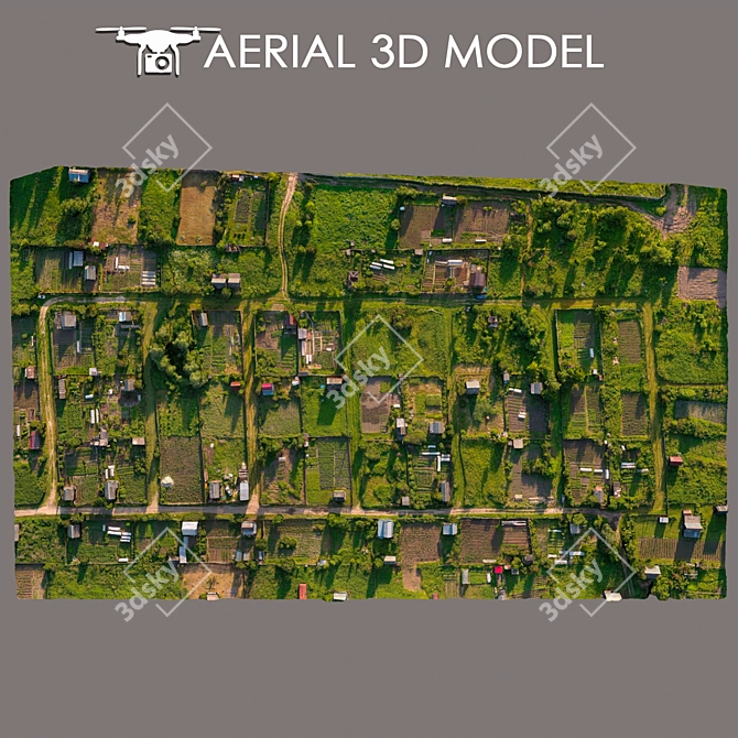 Title: Aerial Scan 3D Landscape 3D model image 3