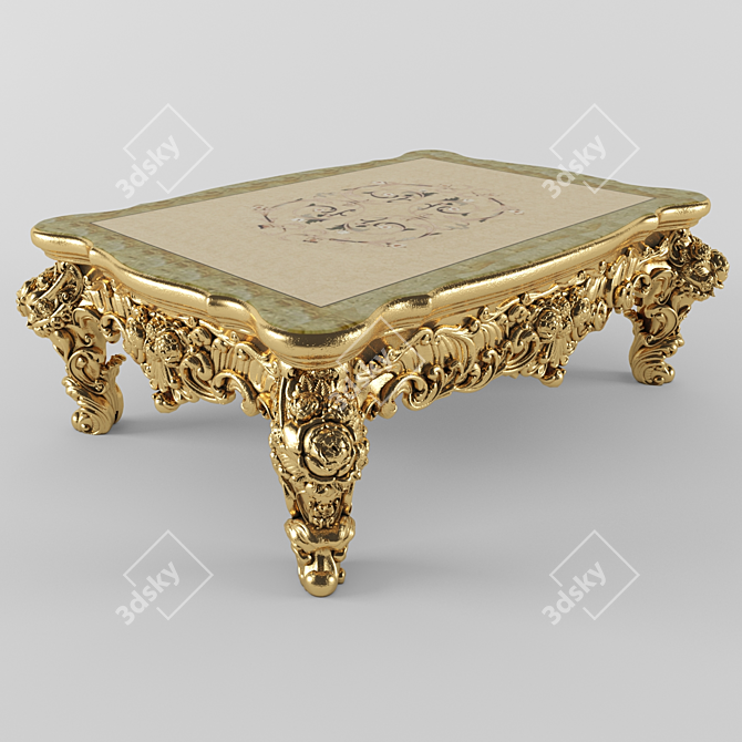 Elegant Bazzi Table: Timeless Design 3D model image 1