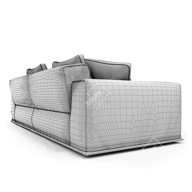 Sormani Vanity Sofa: Stylish and Versatile 3D model image 3