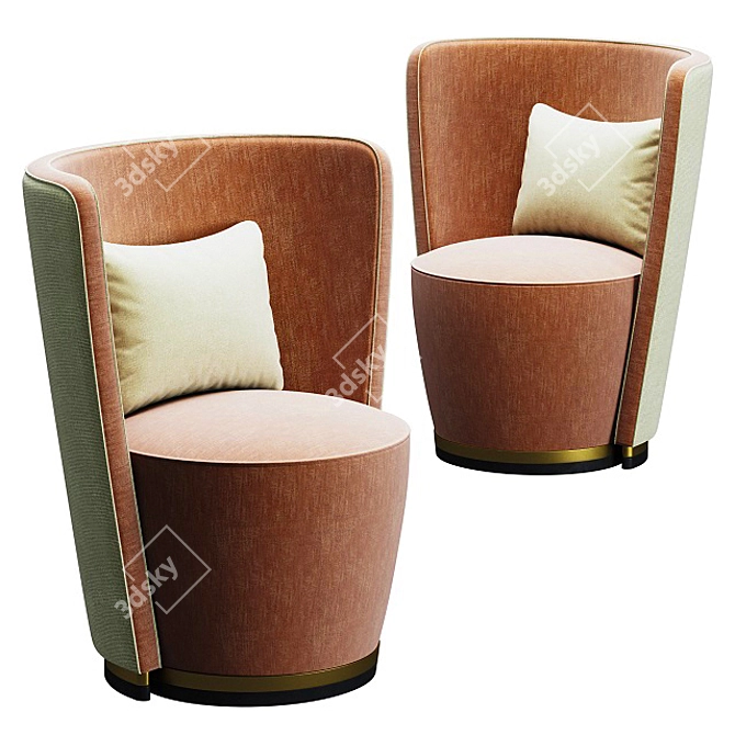 Luxury Marrakesh Armchair - Frato 3D model image 1