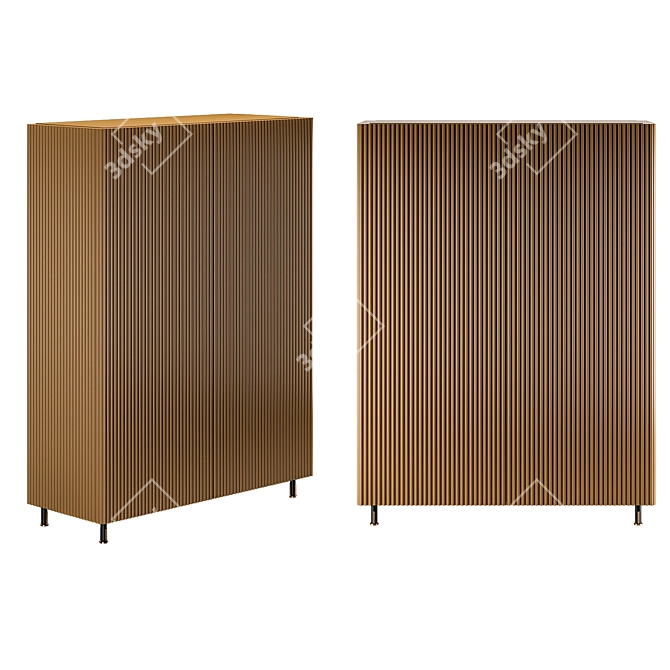Aero Ottone Vintage - Timeless Elegance 3D model image 1