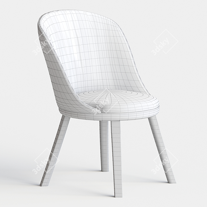 Elegant Romy Chair: Stylish & Comfortable 3D model image 2