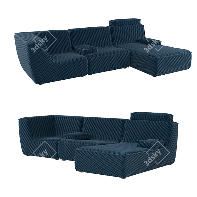 Modular VEGA Sofa by PRIANERA 3D model image 1