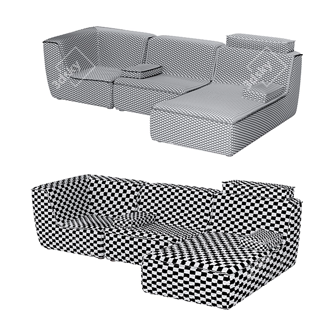 Modular VEGA Sofa by PRIANERA 3D model image 3