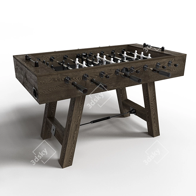 Pottery Barn Foosball Table: Stylish & Fun 3D model image 1