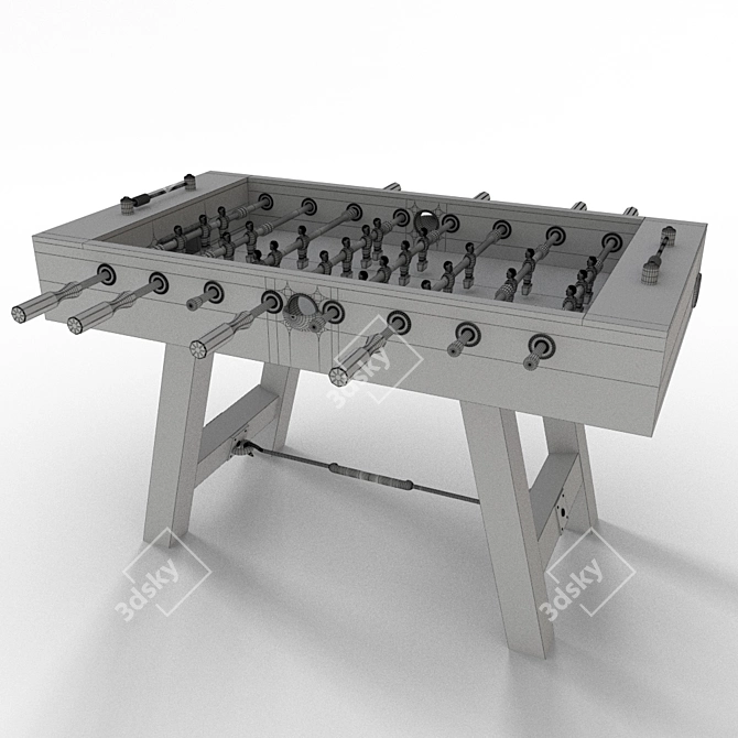 Pottery Barn Foosball Table: Stylish & Fun 3D model image 3