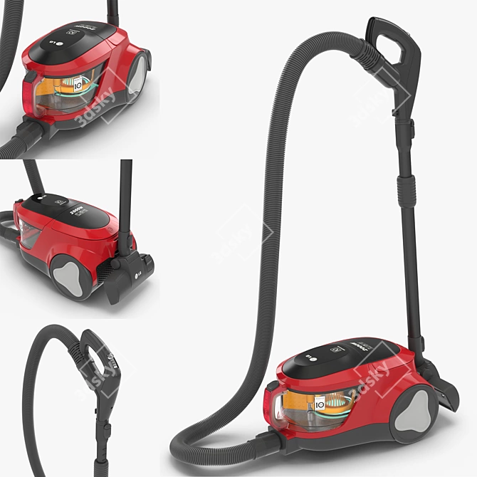 Powerful LG Vacuum Cleaner 3D model image 1