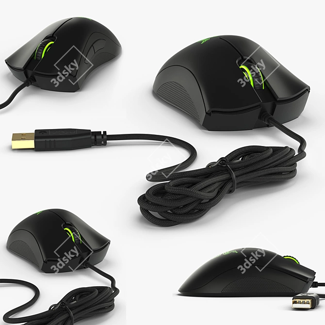 Elevate Your Game: Razer DeathAdder Chroma 3D model image 2