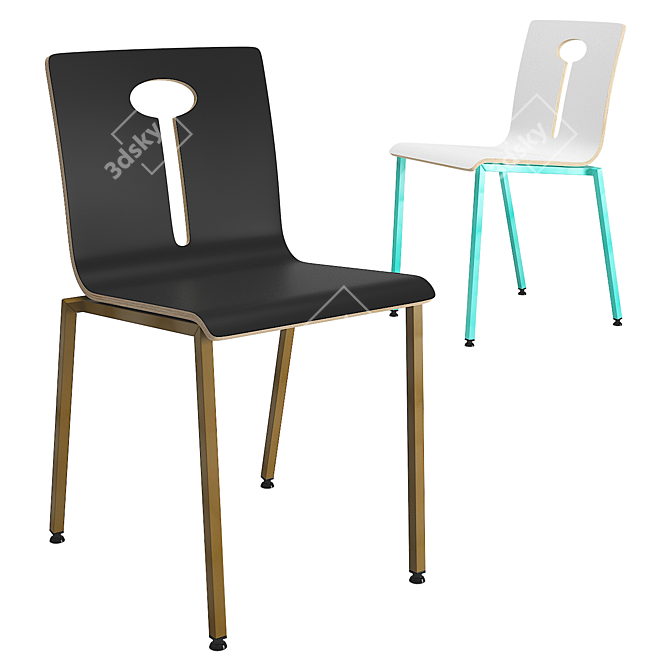SIF 333 Chair: Stylish & Sturdy Seating 3D model image 1