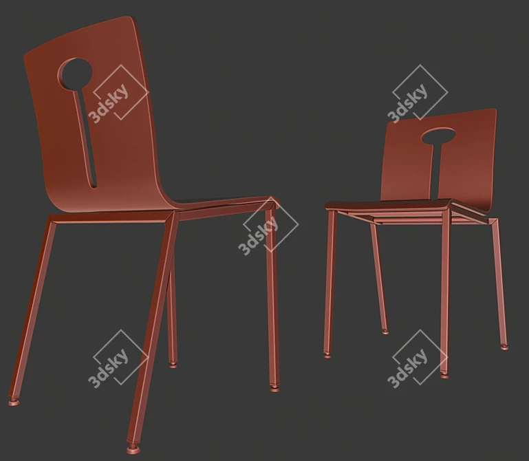 SIF 333 Chair: Stylish & Sturdy Seating 3D model image 3