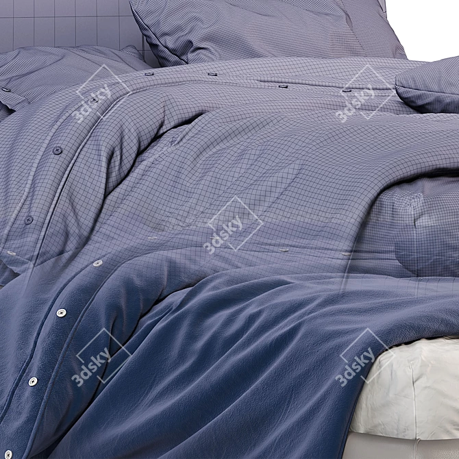 Ralph: Stylish and Ergonomic Bed 3D model image 3