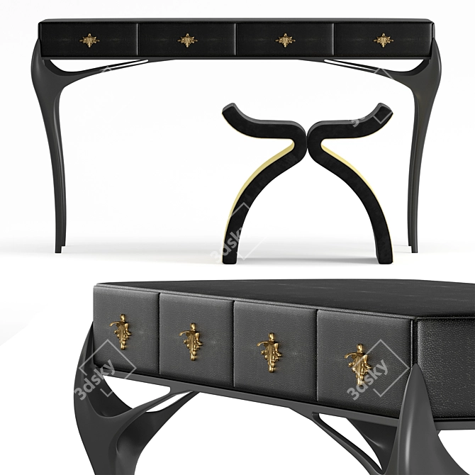 Glamorous Temptation Bench & Console 3D model image 2
