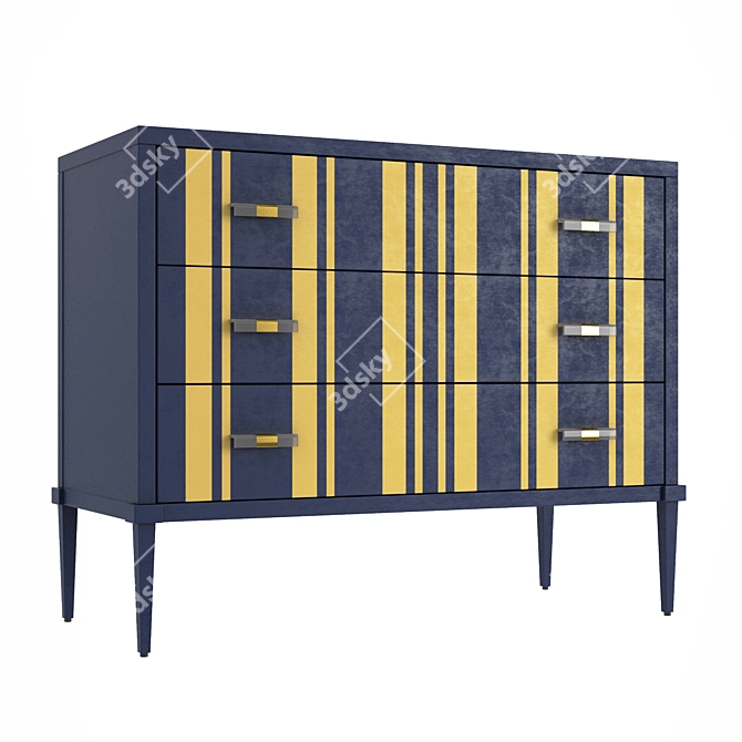 Cynthia Rowley Parker Chest of Drawers | Hooker Furniture 3D model image 1