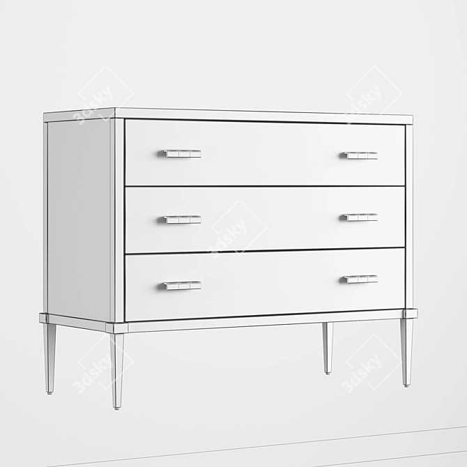 Cynthia Rowley Parker Chest of Drawers | Hooker Furniture 3D model image 3