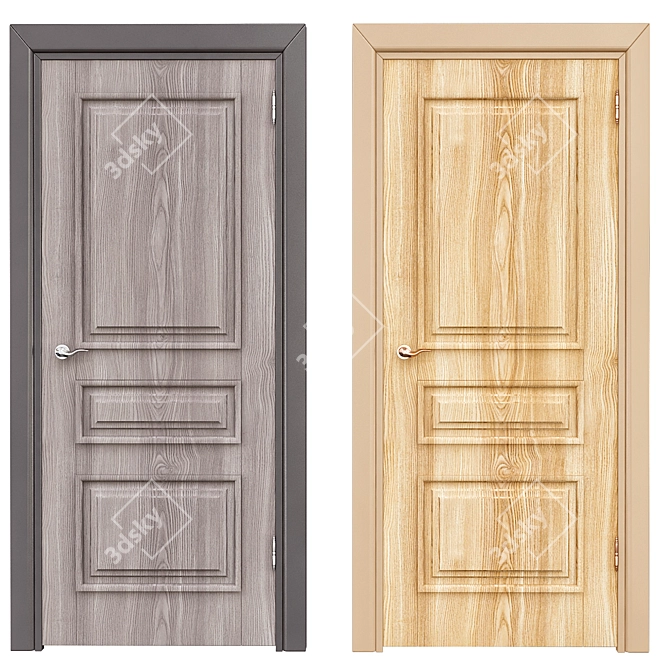 Elegant Interior Doors: №4 3D model image 1